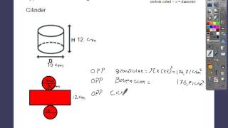 Oppervlakte cilinder 73 3kbl [upl. by Tu]