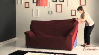 How to install a elastic sofa cover [upl. by Nylirak]