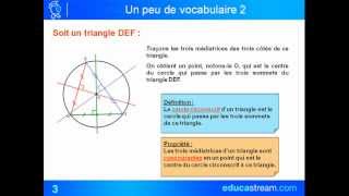 triangle rectangle et cercle circonscrit cours maths 4ème [upl. by Raquela349]