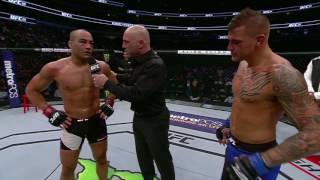 UFC 211 Dustin Poirier and Eddie Alvarez Octagon Interviews [upl. by Terraj]