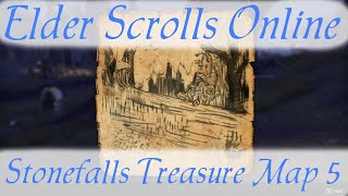 Stonefalls Treasure Map 5 Elder Scrolls Online [upl. by Tamra]