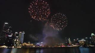 Fireworks at Marina Bay Sands Singapore [upl. by Labotsirc]