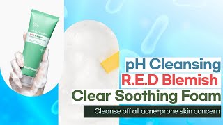 Top7 pH Cleansing RED Blemish Clear Soothing Foam [upl. by Adnorat785]