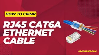 How To Crimp Ethernet Cable Like A Pro rj45 Cat6a 10 Gig [upl. by Muldon849]