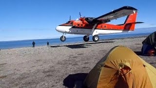 Twin otter impressive short takeoff in the Canadian Arctic [upl. by Arri]