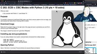 C 202 ECB v CBC Modes with Python 3 [upl. by Skippie460]