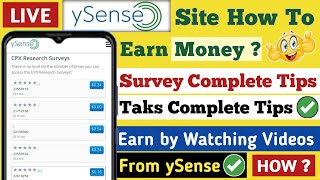 From ySense Earn Money by Watching Videos😱 ysense Survey amp Tasks Complete Tips  Ysense Earn Money [upl. by Philina991]