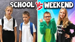 MORNING ROUTINE SCHOOL DAY vs WEEKEND [upl. by Fausta65]