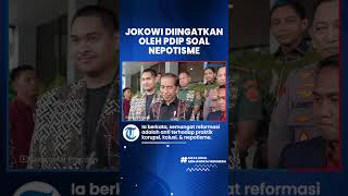 PDIP Ingatkan Jokowi Soal Nepotisme karena Orang orang Dekatnya Maju Pilkada [upl. by Oinotla]