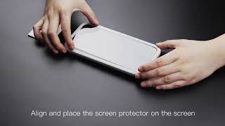 JETech iPhone Screen Protector Installing with Easy Installation Tool [upl. by Rodenhouse]