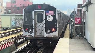 BMT Jamaica Line R160AR179 JMZ train action  Lorimer Street PM Rush Hour Please Read Desc [upl. by Schoenberg]