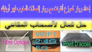 Livebox Fibra Poin Dacces إعداد روتر كموزع الأنترنت مع روتر إتصلات المغرب فيبر أوبتيك [upl. by Yelreveb]