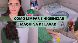 COMO LIMPAR E HIGIENIZAR MÁQUINA DE LAVAR ROUPA  Como limpar máquina de lavar [upl. by Athena509]