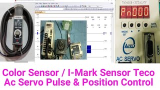 Color  IMark Sensor Servo Motor Position Controlling Programming [upl. by Lil]