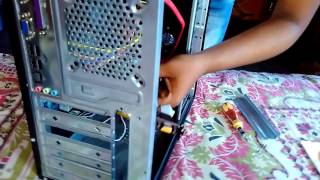 HINDI zotac 210 ddr3 hardware install by tecnical brothers [upl. by Keisling]