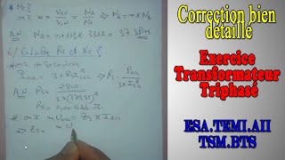 Exercice 1 Transformateur Triphasé avec correction bien détaillé DARIJA [upl. by Ramses42]