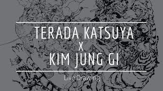 Terada Katsuya x Kim Jung Gi Live Drawing [upl. by Lizned]