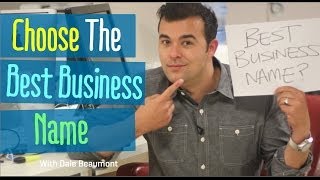 How to Choose the Best Business Name [upl. by Hajan]