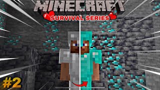 Fully DIAMOND ARMOUR In Minecraft Survival‼️😱  games minecraft [upl. by Fairman]