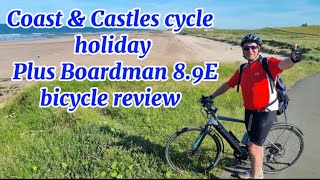 Boardman hybrid 89E Electric bicycle test amp 8 other cyclists on Coast amp Castles cycling holiday UK [upl. by Ailhat]