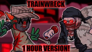 FNF Vs Antipathy Hank  Trainwreck 1 HOUR VERSION hank and tricky song 1 hour loop [upl. by Cherri]