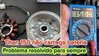 Como trocar o estator da titan 150 fan 160 bros 150 [upl. by Field]