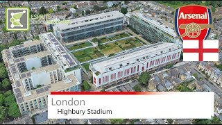 Highbury Stadium  Arsenal FC  Google Earth  2016 [upl. by Gertie]