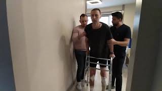 Dr Yuksel Yurttas Day 59 Using Crutches with nonweight bearing leg [upl. by Ayat]