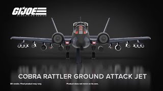 REVEALED GI JOE CLASSIFIED SERIES COBRA RATTLER GROUND ATTACK JET HASLAB [upl. by Fredela]