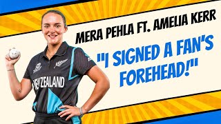 quotI Signed A Fans Foreheadquot – Amelia Kerr on Mera Pehla Extra Cut  t20worldcup2024 [upl. by Euell]