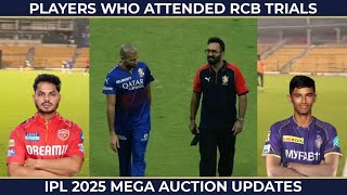 RCB Trials Update  Ashutosh Sharma amp Angkrish Raghuvanshi catch eyes ahead of IPL 2025 Mega Auction [upl. by Dunning]