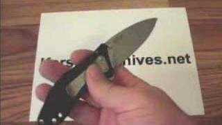 Kershaw Mini Cyclone Knife 1635 Demonstration [upl. by Lorine703]