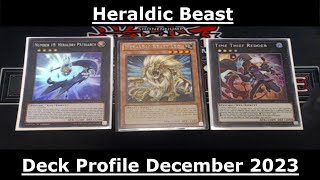 Heraldic Beast Yugioh Deck Profile December 2023 [upl. by Soalokcin437]