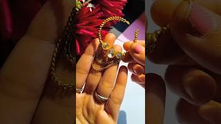 Unique Nose ring making at home  DIY nath ytshortsdiybeginnnerssupportfashion jwellery [upl. by Fisuoy]