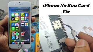 How to Fix iPhone No SIM Card Detected Error iPhone 6 6s Fix NO Service NO Signal No Searching Fix [upl. by Nnylaf]