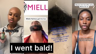 OMG 😱 BW Claim Their Hair are FALLING Out In Clumps Using Mielle Hair Products  videos with proof [upl. by Nnylaehs]