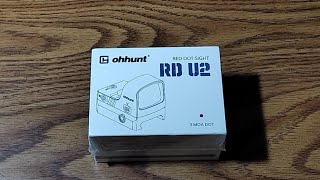 Ohhunt 3 moa Red dot sight with picatinny  Weaver mount RMR compatible unboxing unboxing [upl. by Harry478]