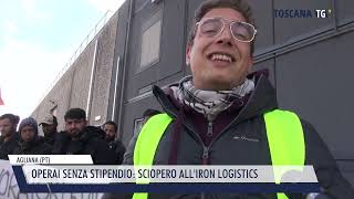 20241105 AGLIANA PT  OPERAI SENZA STIPENDIO SCIOPERO ALLIRON LOGISTICS [upl. by Oruhtra242]