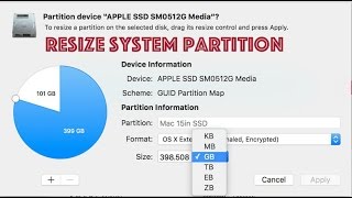 Resize EL Capitan System Partition  Quick Partitioning Tutorial [upl. by Munster]