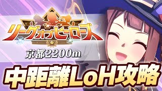 【ウマ娘】11月中距離LoH コース攻略【京都2200mエリザベス女王杯リーグオブヒーローズ】 [upl. by Otnas]