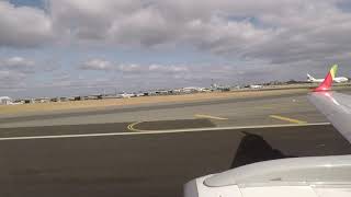 TAP E190 Full Takeoff from Lisbon  The quiet sound of the Embraer [upl. by Kenney]