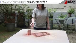 Comment customiser des objets déco  Peintures Julien [upl. by Ahseiyk]