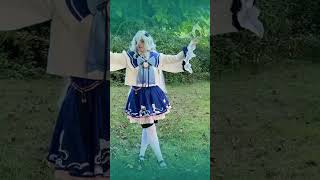 Genshin Impact La vaguelette Parole  Furina Cosplay Freestyle Dance Part 1 [upl. by Sivam459]