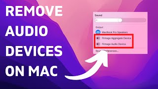 Remove Audio Device Mac [upl. by Anaujnas872]