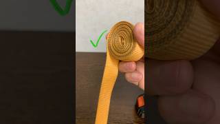 Be sure to remember this trick How can you easily coil a webbing strap [upl. by Anirtap670]