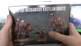 Warhammer 40k Adeptus Mechanicus Kastelan Robots Unboxing [upl. by Teerell]