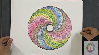 How to Draw a Geometric Pattern ll Geometric Art ll Beautiful Pattern [upl. by Patnode267]