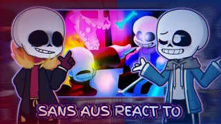 Sans aus react to GGUnderfell Sans vs Undertale Sans [upl. by Crenshaw]