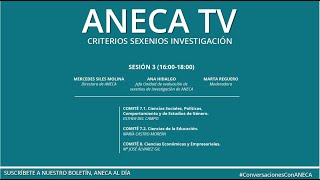 Criterios Sexenios Investigación 2022 Comités 71 72 8  SESIÓN 3 [upl. by Dilahk]