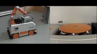 High precision robot positioning with laser scan matching  closeup [upl. by Nahem]